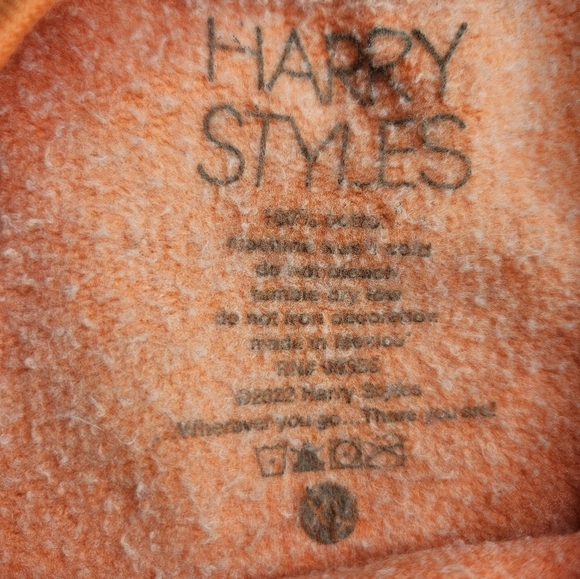 Harry Styles 2022 Love On Tour Love Soup Orange Alphabet Sweatshirt XL - Picture 3 of 8